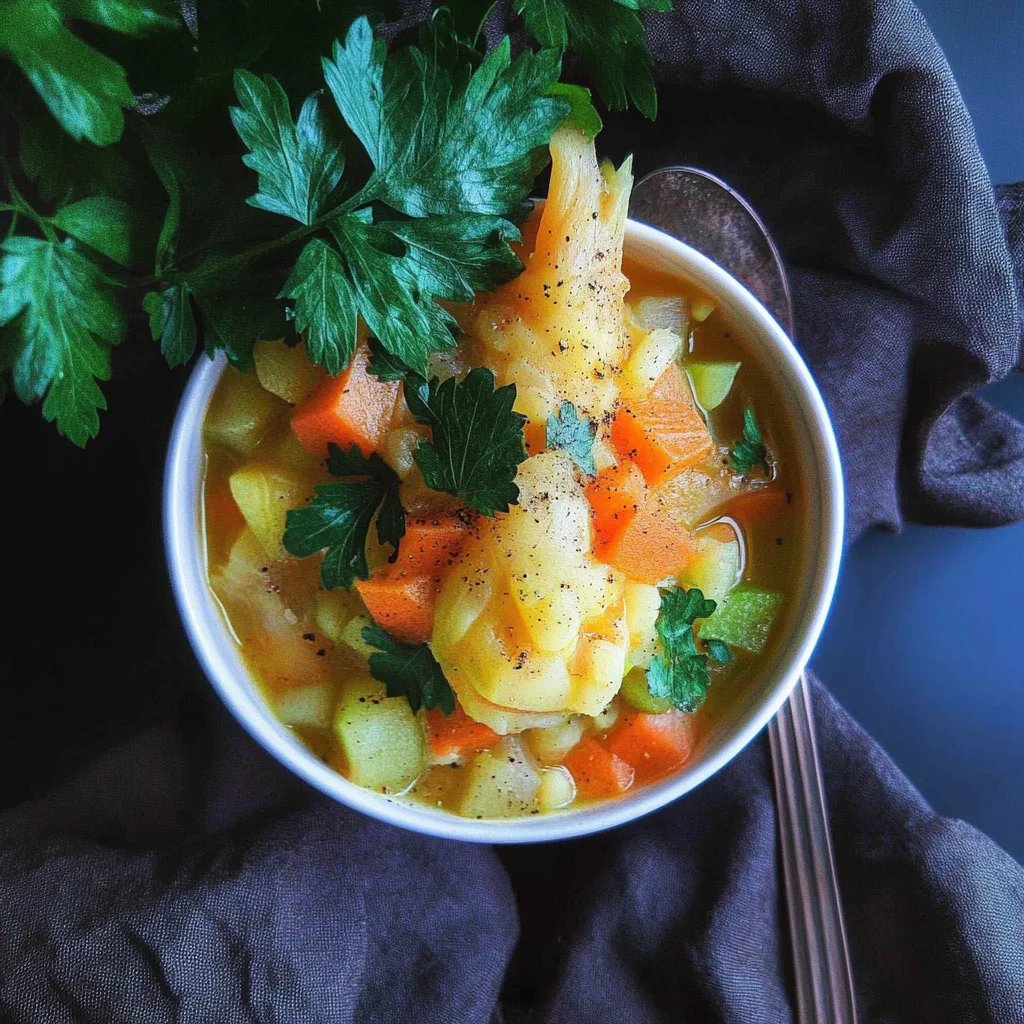 Omas veganer Steckrübeneintopf