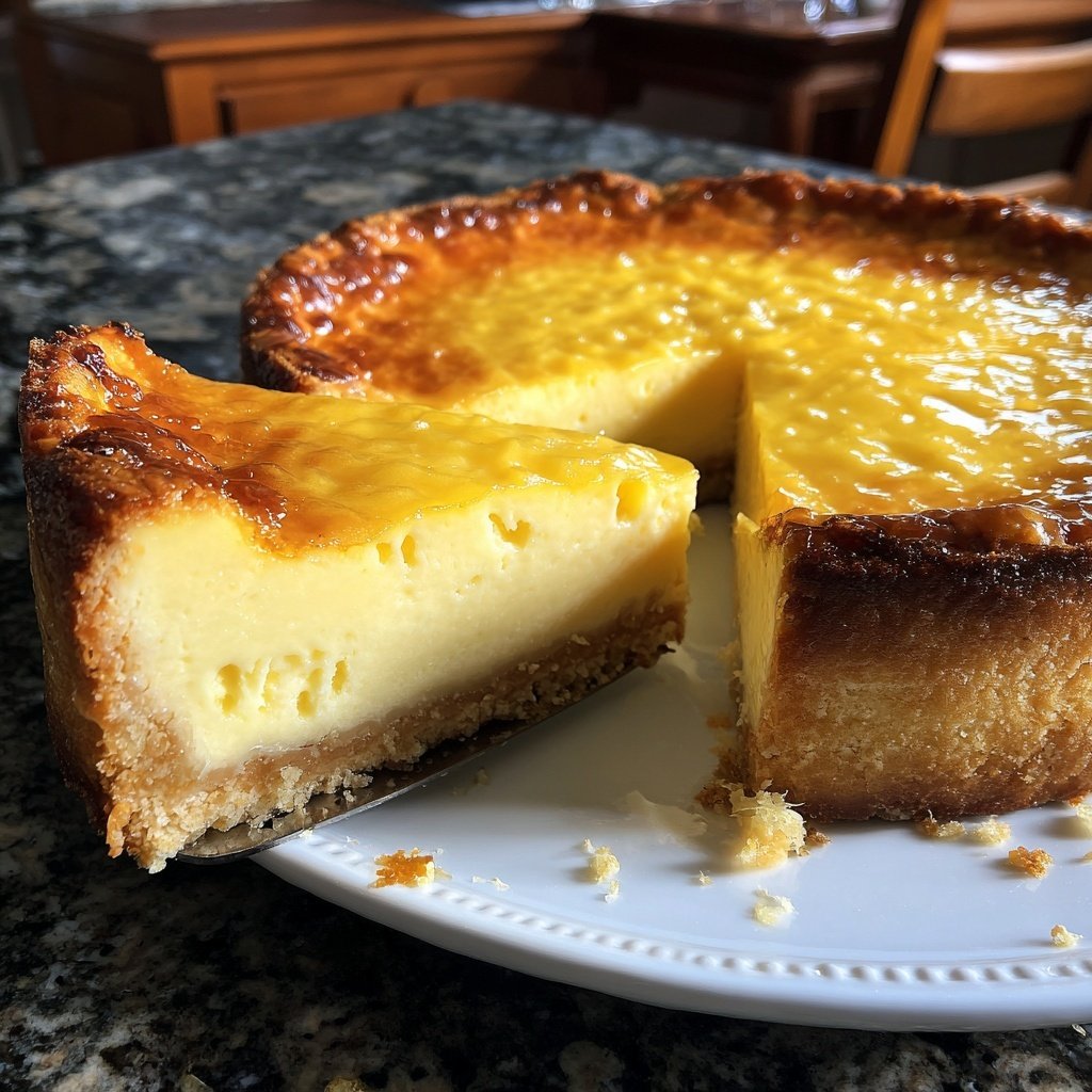 Käsekuchen mit Zitronenboden