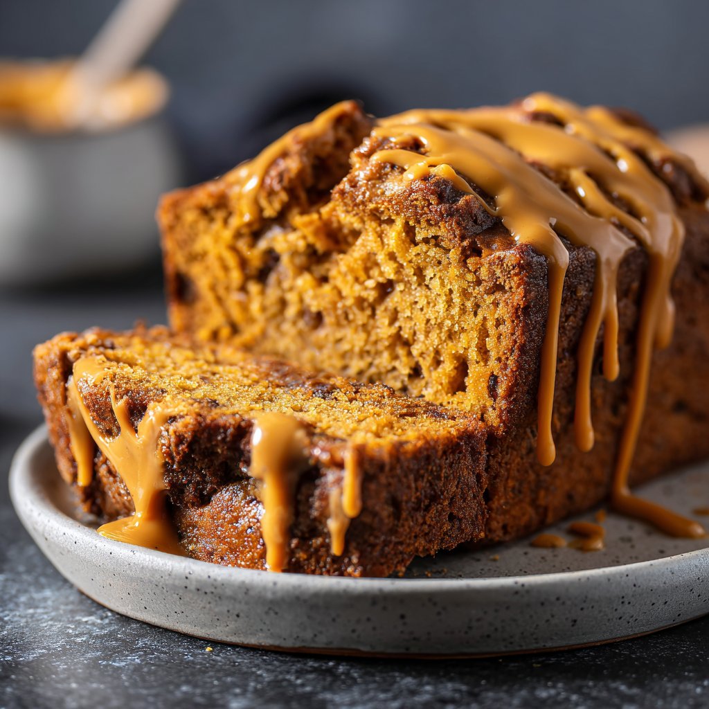 Bananenbrot mit Erdnussbutter