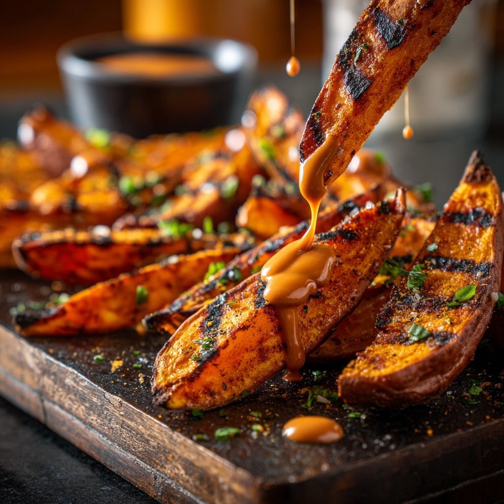 Grill Beilagen Mit Süßkartoffel Spalten