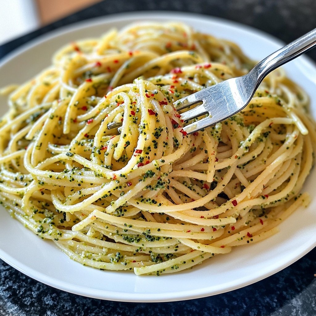 Spaghetti mit Brokkoli und Chili