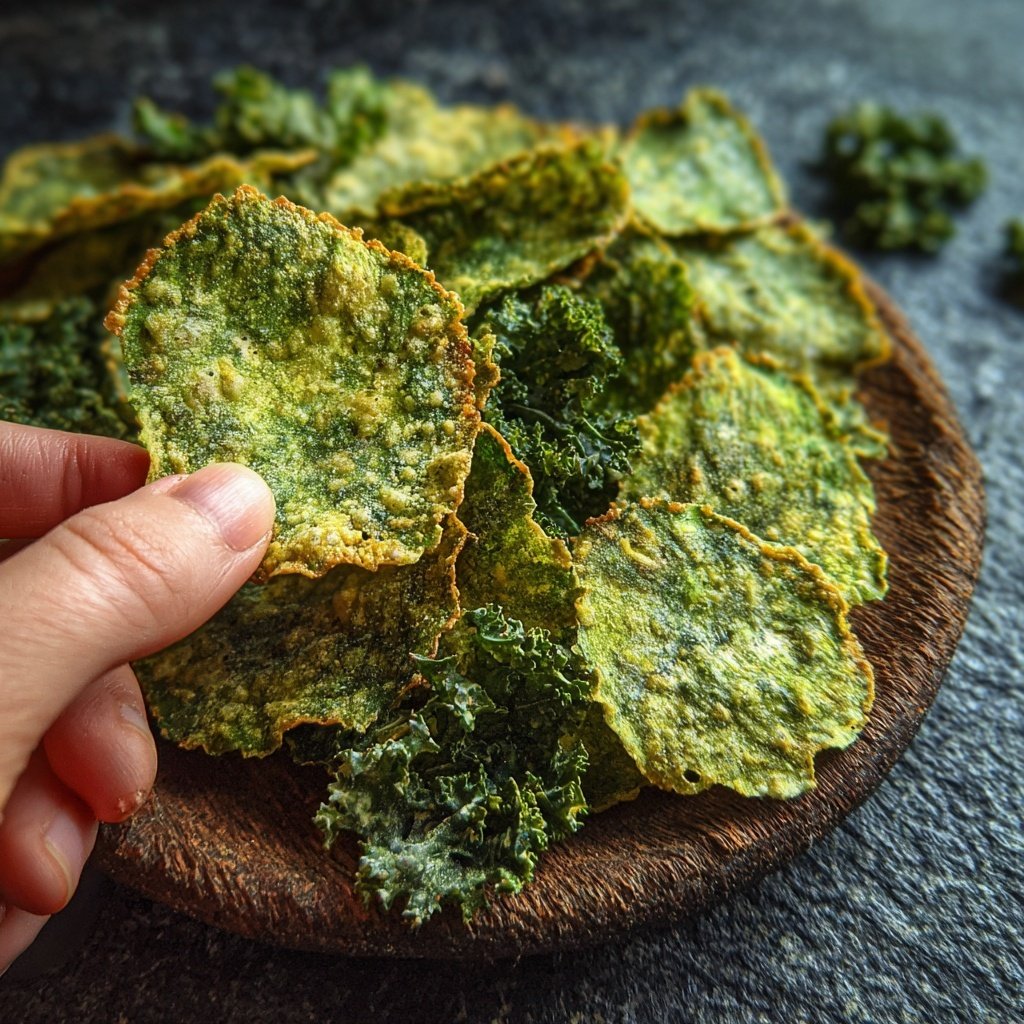 Grünkohl Chips als gesunder Snack