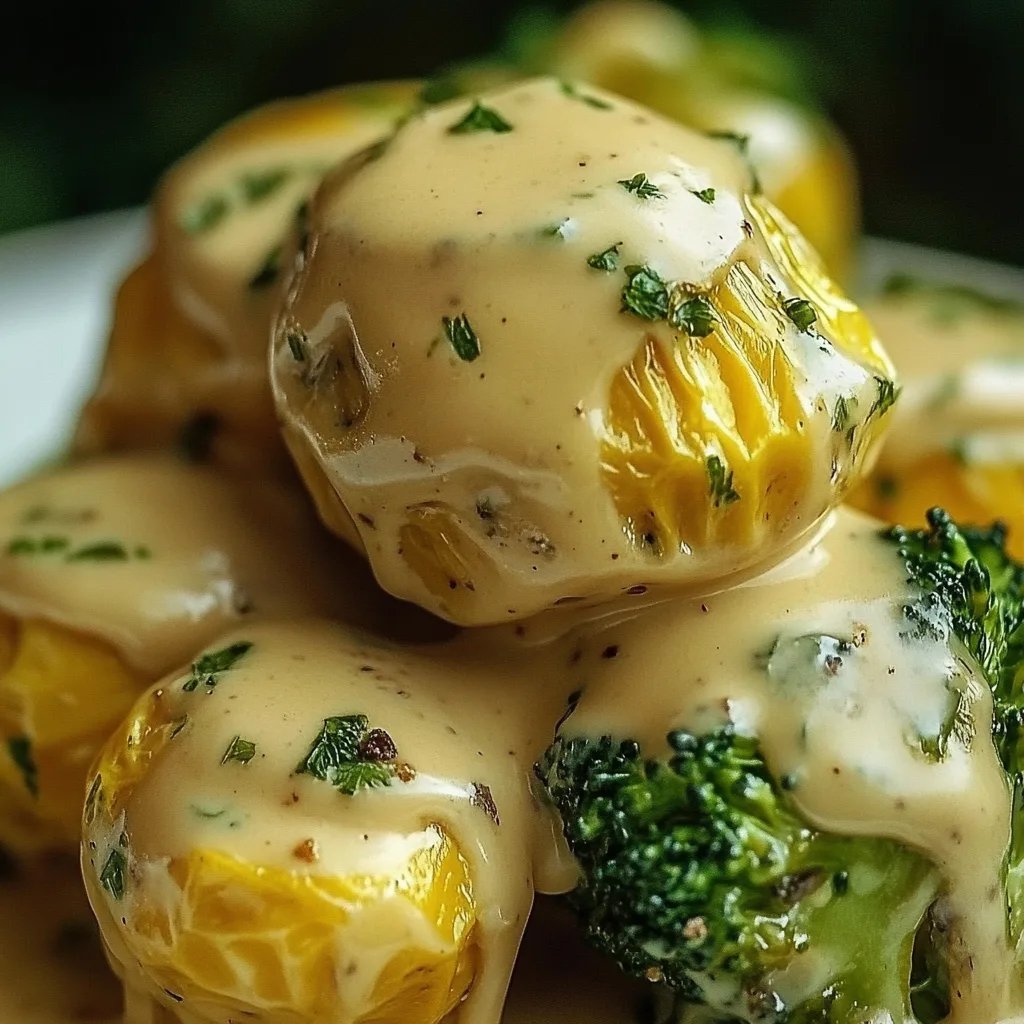 Rosenkohl in Frischkäse-Senfsauce