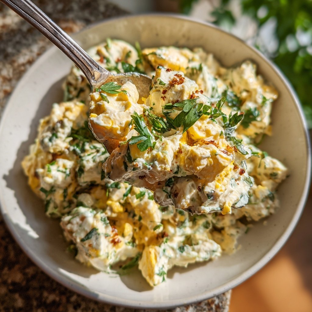 Schnell & Einfach 10-Minuten-Eiersalat mit Joghurt
