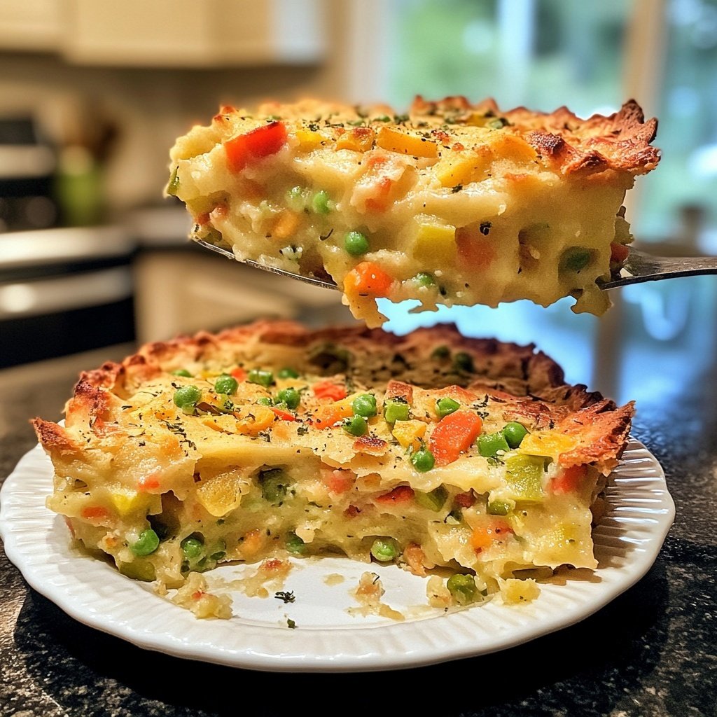 Kartoffelauflauf mit Gemüse