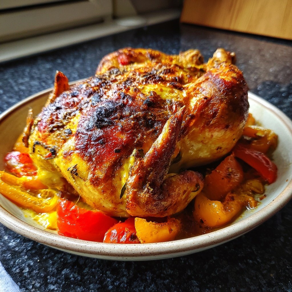 Hähnchen Gemüse Blech Aus Dem Ofen