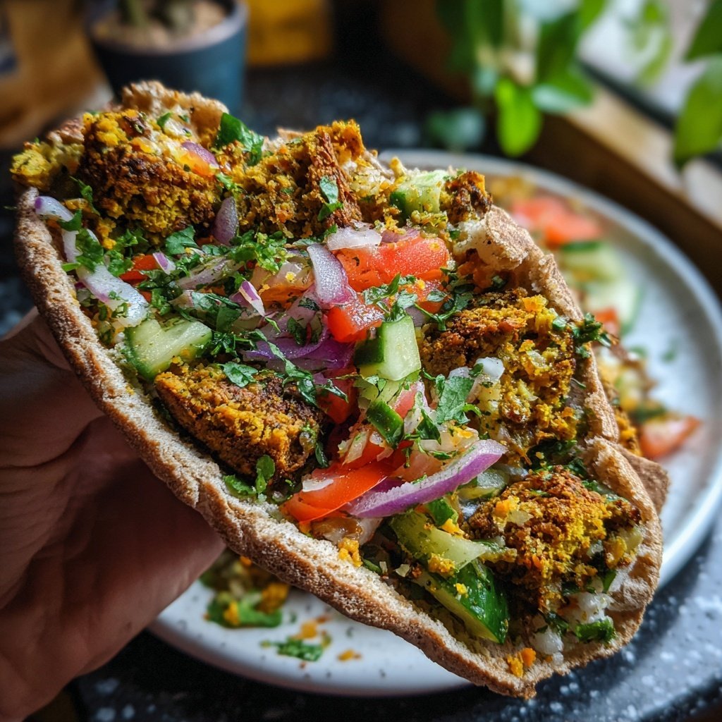 Döner vegetarisch mit Falafel