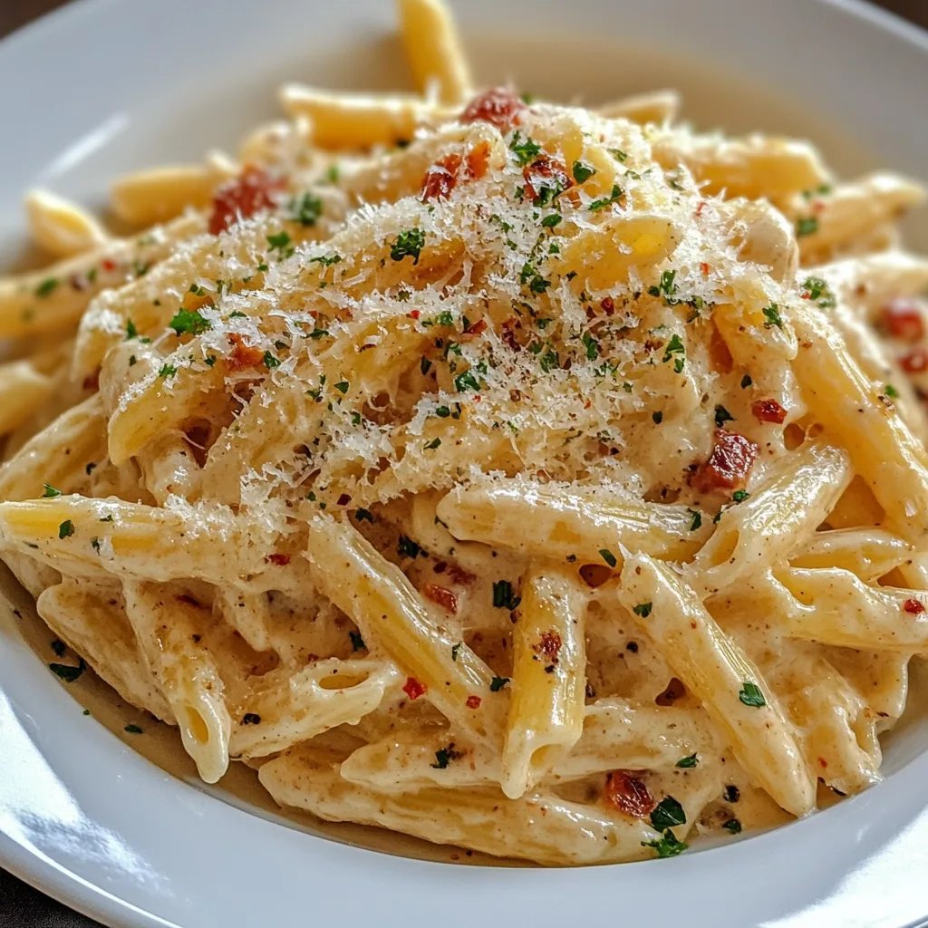 One Pot Creamy Garlic Pasta