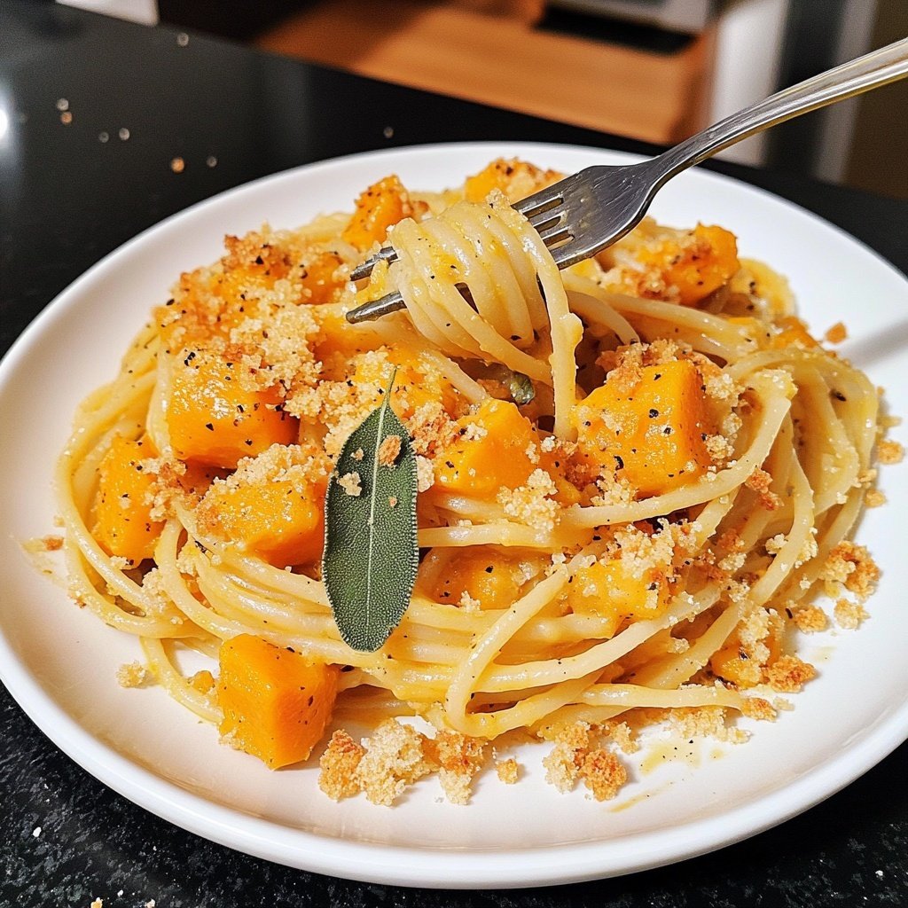 Pasta mit Kürbis und Salbei