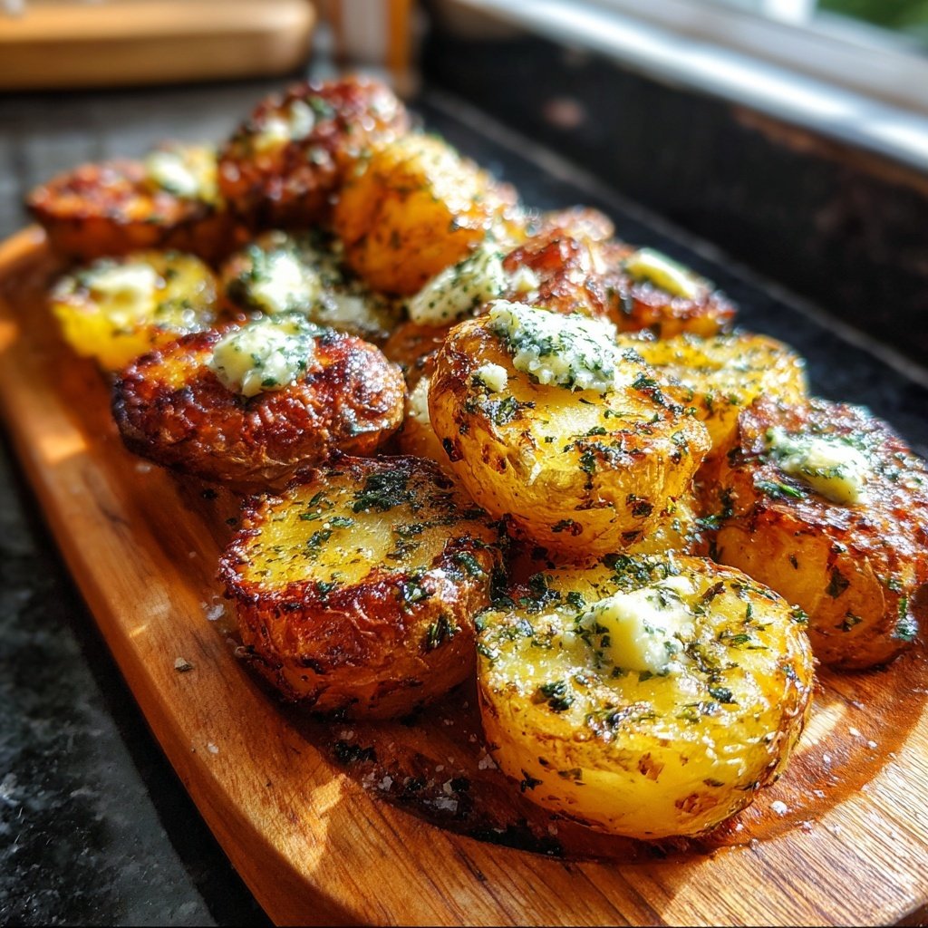 Knusprige Grillkartoffeln Mit Kräuterbutter