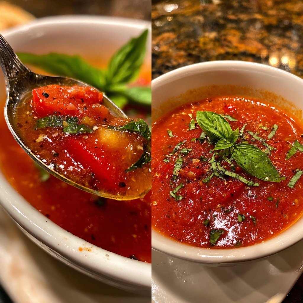 Tomatensuppe mit Paprika