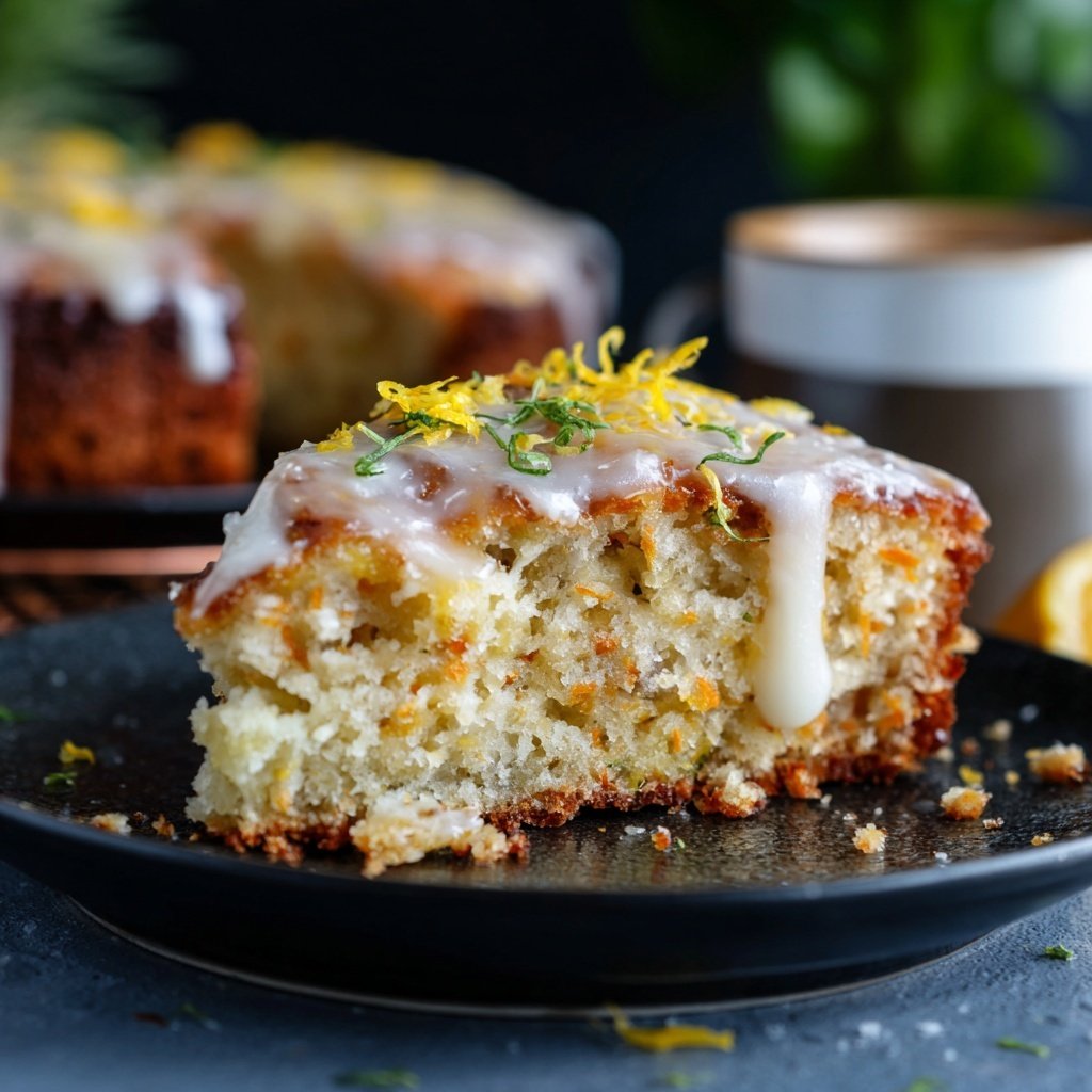 Karottenkuchen Mit Zitronenguss