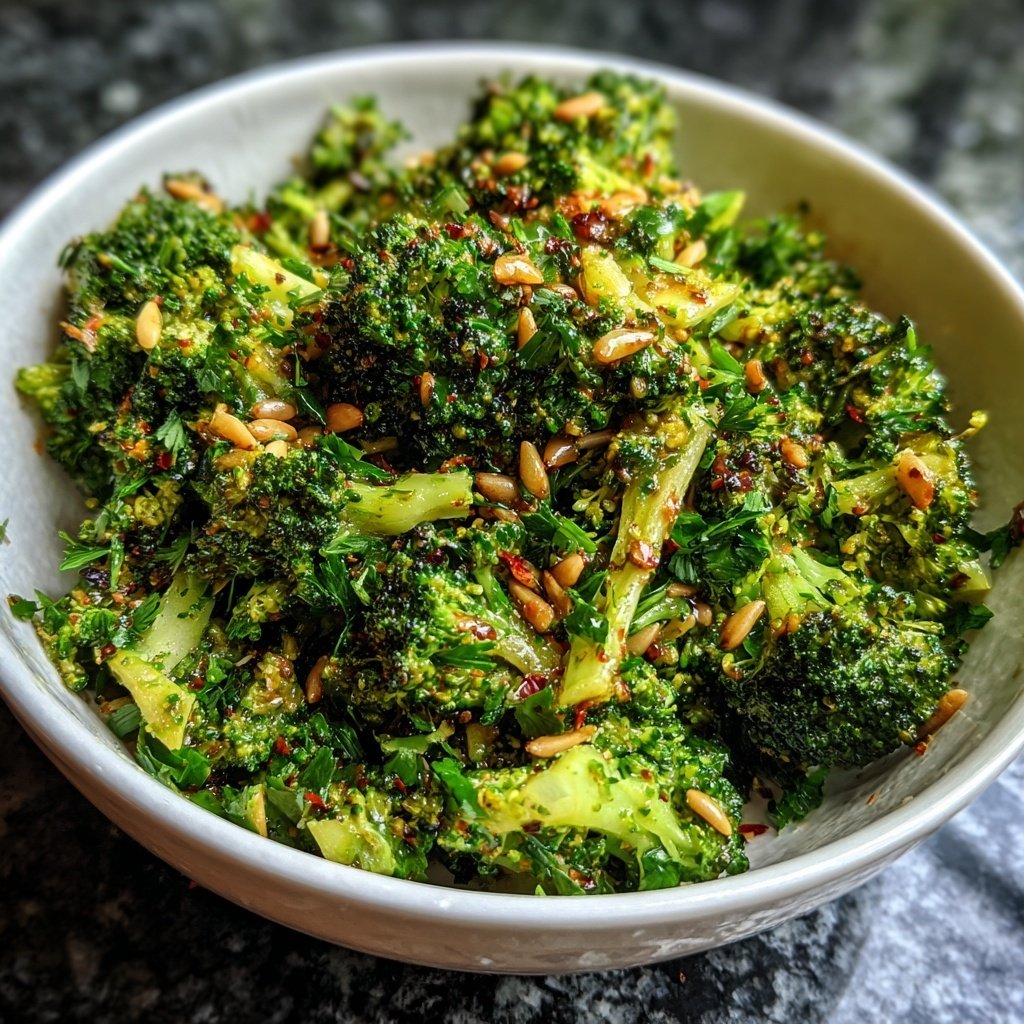Brokkoli Salat Mit Sonnenblumenkernen